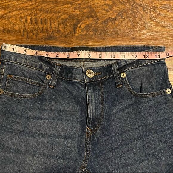 EXPRESS Girlfriend Denim Distressed Medium Wash Jeans Women Size 2 - Picture 9 of 9